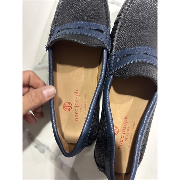 marc joseph mens Unión Street 2.0 shoes loafers Black Blue Size 11 - Picture 5 of 6